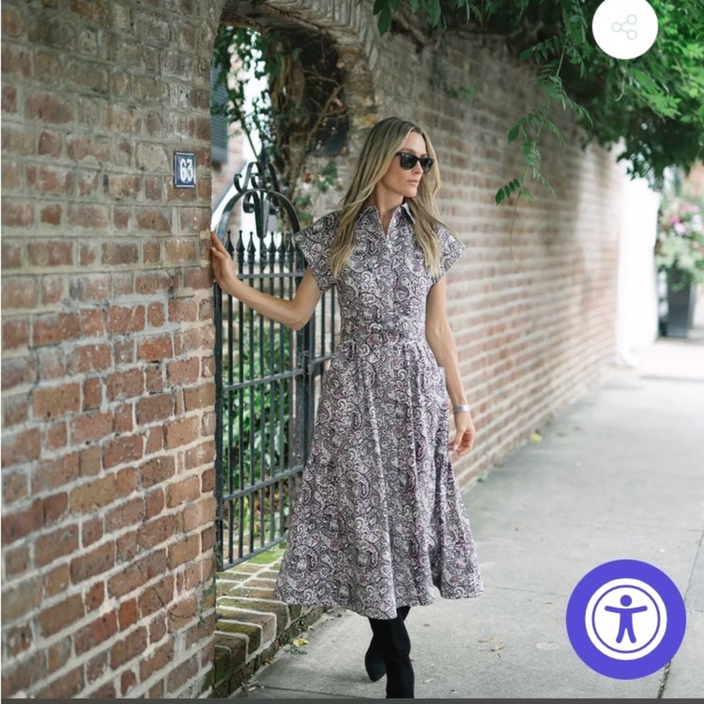 Julia India Amory Betty Dress Lee  Paisley M